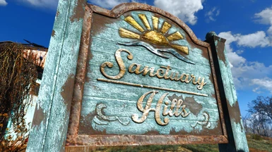 Sanctuary Sign - 4k vanilla enb with vines removed