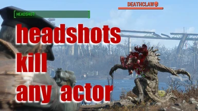Headshots kill any actor