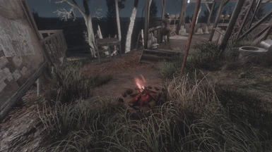 Lit the campfire