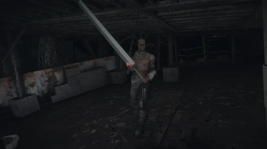 I don't know how this raider got the sword.