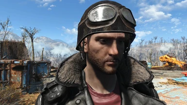 Robert MacCready Synthetic Facelift with FO3 Inspired Helmet w/ Base Face