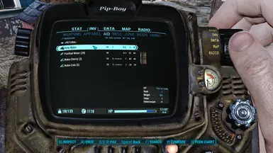 Dirty Water in PipBoy menu