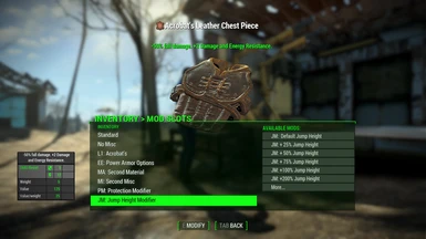 Equipment Modification slots for power armour
