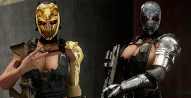 Slaughter Mask &amp; Slipknot Mask. Screen from UmbrellaCorp74