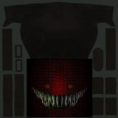 Hate Text Mask Shark Red