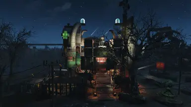 Outside by night