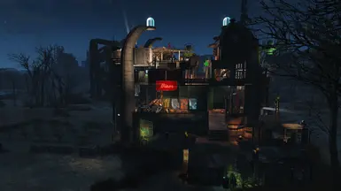 Outside by night