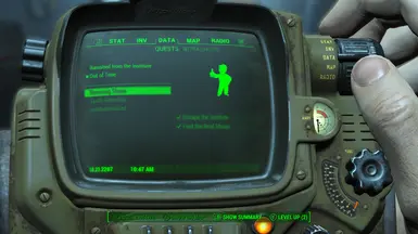 Pip boy quest completed.