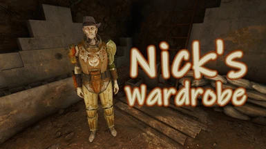 Nick Valentine can wear armor and clothing