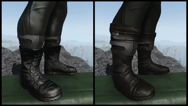 v.7.5 - Male footwear options. Combat boots, high boots.