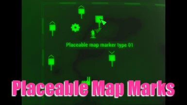 Placeable map marks