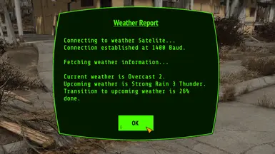 New weather report (hotkey available)