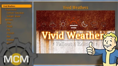 Vivid Weathers - MCM Settings Menu with Hotkeys