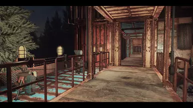 Hallway to the sleeping quarters
