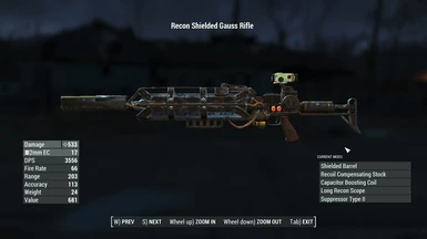 inspect weapon screen