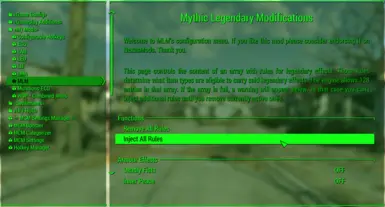 Expansion Mythic Legendary Modifications