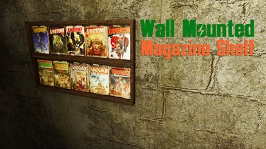 Wall Mounted Magazine Shelf