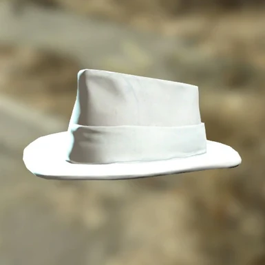 White Formal Hat