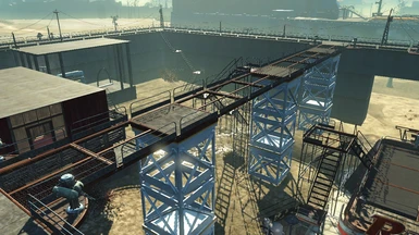 You can also build this type of walkway on the other half of this settlement