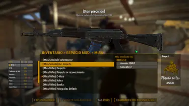 Vistazo breve de la clasificación de miras