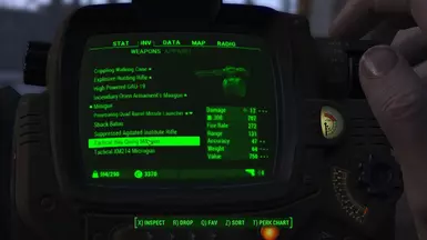 Hau Quing Minigun PIPBOY View