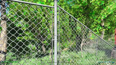 Galvanized a Chain Link Fence Love Story... Retexture at Fallout 4 ...