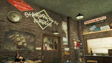 Diamond City HomePlate. Player Home Survival Build. (No Mods Just Creation  Club) : r/falloutsettlements