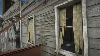 Woodstuff buildings curtains