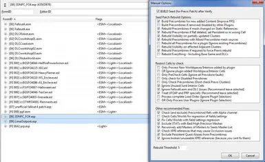 Advanced options of FO4Check_Previsbines