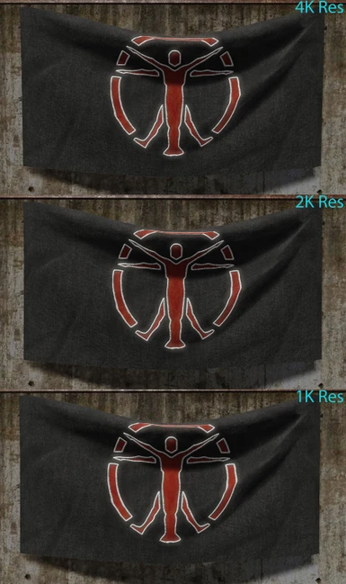 Institute Flag - V2 Black Vanilla-Like (Clean)