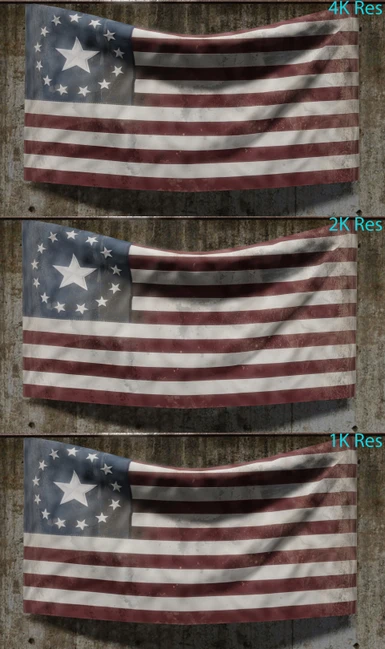 US Flag - Lore Friendly (Dirty/Damaged)