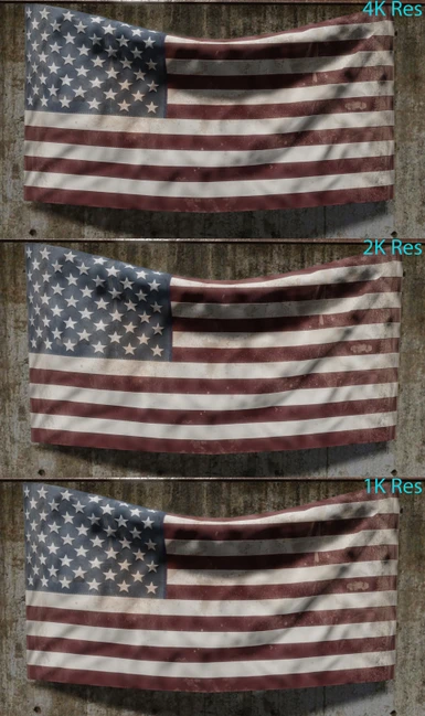 US Flag - Alternate (Dirty/Damaged)