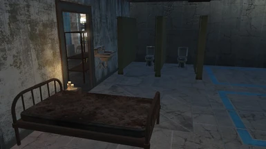 With the Place Anywhere mod, you can probably put up a divider between the toilet area and the bedroom area