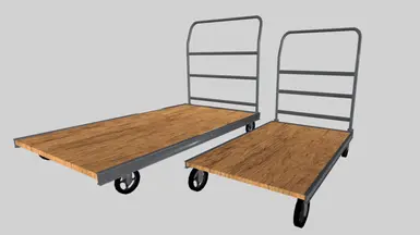 Flatbed Carts (with fixed meshes)