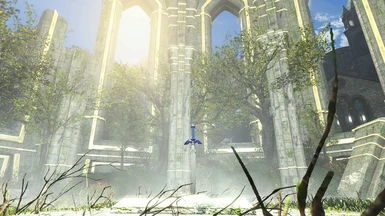 The Master Sword and Sacred Grove
