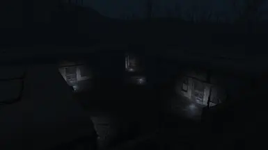 Outpost 1-14 at night