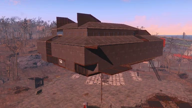 Has 3  floors, the lower floor is for Power Armor frames storage purposes