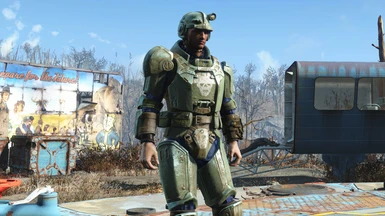 Full set of Combat Armor with Gunners Paint