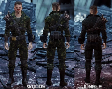 Utility Jumpsuit - woods and jungle camo 