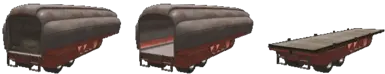 The game split trailers into 3 types, 1 inaccessible, 2 accessible, 3 flatbed. This mod puts a door on the 2 one.