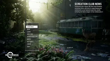 Post Apocalypse Main Menu