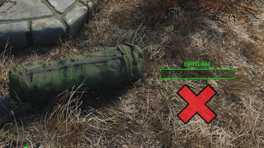 An empty Duffle Bag caused by a bug in FATE