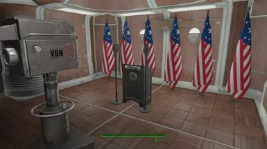 a press room next to overseers situation room and desk