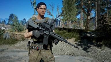 Nate with his M4A1