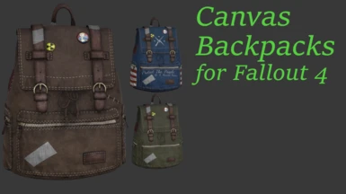 Canvas Backpacks - Fo4