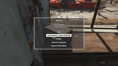 New Radio Info menu