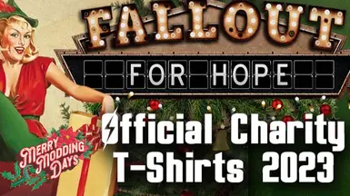 2023 Fallout for Hope Charity T-shirts - A Merry Modding Days Mod