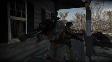 Minutemen using the Shoulder Mounted Machine Gun