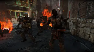 DC Security using the make shift weapons