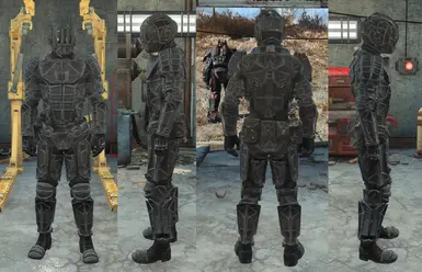 Updated Armor with Joints and Clean Bare Metal Paint